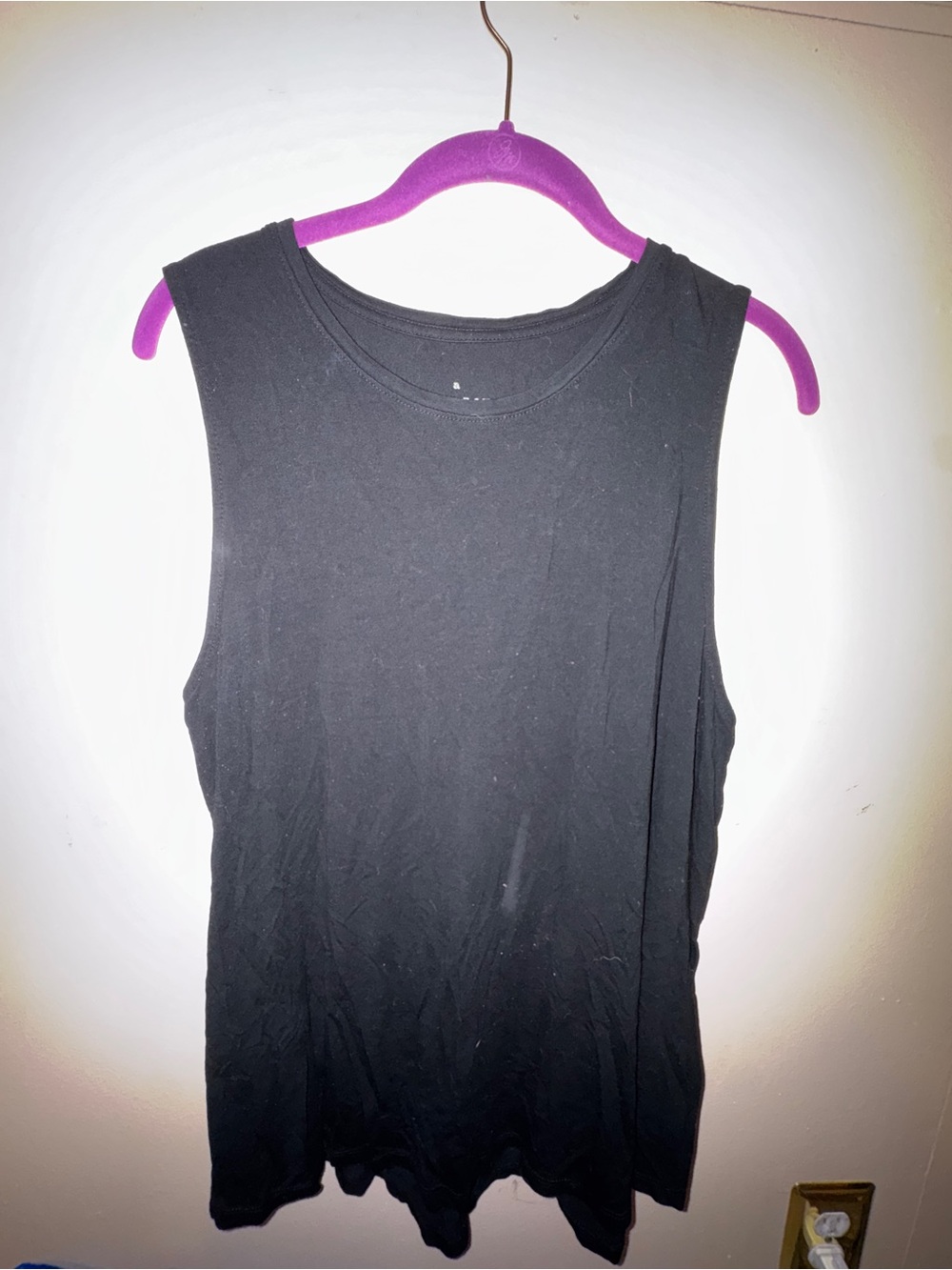 Free- A new day black tank